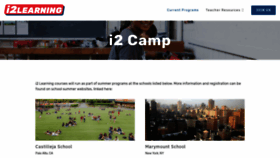 What I2camp.org website looked like in 2020 (3 years ago)