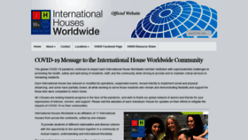 What Ihouseworldwide.org website looked like in 2020 (3 years ago)