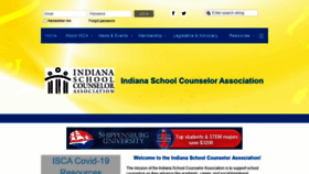 What Indianaschoolcounselor.org website looked like in 2020 (3 years ago)