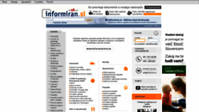 What Informiran.si website looked like in 2020 (3 years ago)