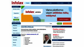 What Infolex.lt website looked like in 2020 (3 years ago)