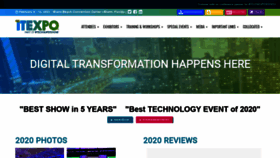 What Itexpo.com website looked like in 2020 (3 years ago)