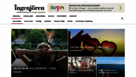 What Ingenjoren.se website looked like in 2020 (3 years ago)