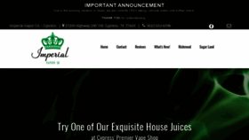 What Imperialvapeshopcypress.com website looked like in 2020 (3 years ago)