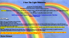 What Isawthelightministries.com website looked like in 2020 (3 years ago)