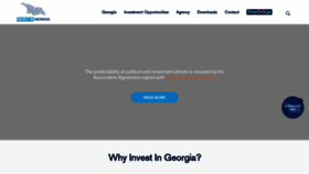 What Investingeorgia.org website looked like in 2020 (3 years ago)