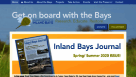 What Inlandbays.org website looked like in 2020 (3 years ago)