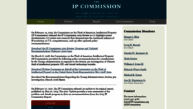 What Ipcommission.org website looked like in 2020 (3 years ago)