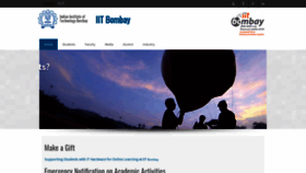 What Iitb.ac.in website looked like in 2020 (3 years ago)