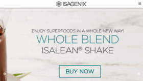 What Isagenix.com website looked like in 2020 (3 years ago)