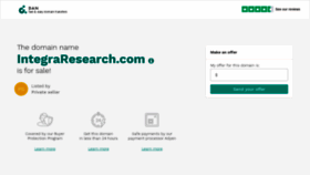 What Integraresearch.com website looked like in 2020 (3 years ago)