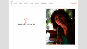 What Isabelallende.com website looked like in 2020 (3 years ago)