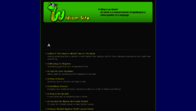 What Idiomsite.com website looked like in 2020 (3 years ago)
