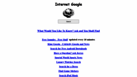 What Internetgoogle.com website looked like in 2020 (3 years ago)