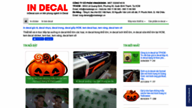 What Indecal.com.vn website looked like in 2020 (3 years ago)