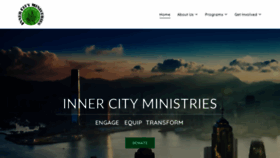 What Innercityministries.org website looked like in 2020 (3 years ago)