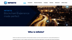 What Infinito.io website looked like in 2020 (3 years ago)