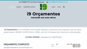 What I9orcamentos.com.br website looked like in 2020 (3 years ago)