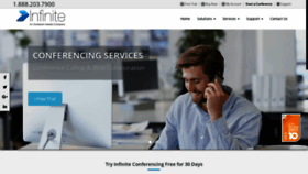 What Infiniteconferencing.com website looked like in 2020 (3 years ago)