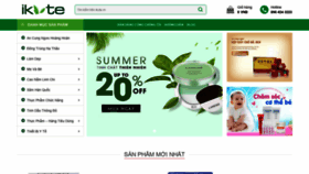 What Ikute.vn website looked like in 2020 (3 years ago)