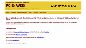 What Informatikus.ch website looked like in 2020 (3 years ago)