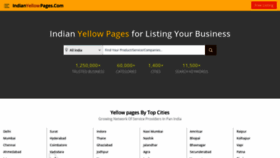 What Indianyellowpages.com website looked like in 2020 (3 years ago)