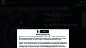 What Insure4sport.co.uk website looked like in 2020 (3 years ago)