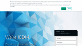 What Iedm.co.za website looked like in 2020 (3 years ago)