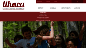 What Ithacacityschools.org website looked like in 2020 (3 years ago)