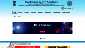 What Ict.iitk.ac.in website looked like in 2020 (3 years ago)