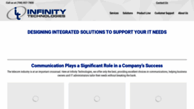 What Infinitytechnologies.com website looked like in 2020 (3 years ago)