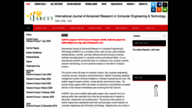 What Ijarcet.org website looked like in 2020 (3 years ago)