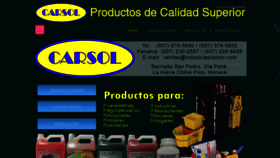 What Industriascarsol.com website looked like in 2020 (3 years ago)