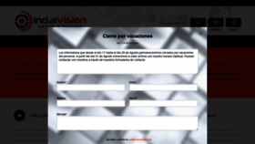 What Indalvision.com website looked like in 2020 (3 years ago)
