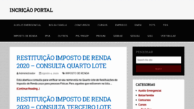 What Inscricaoportal.com.br website looked like in 2020 (3 years ago)
