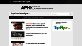 What Imprimerie-en-ligne.com website looked like in 2020 (3 years ago)