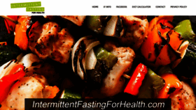 What Intermittentfastingforhealth.com website looked like in 2020 (3 years ago)