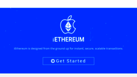 What Iethereum.trade website looked like in 2020 (3 years ago)