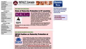 What Infactcanada.ca website looked like in 2020 (3 years ago)