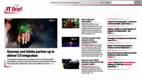 What Itbrief.com.au website looked like in 2020 (3 years ago)