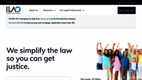 What Illinoislegalaid.org website looked like in 2020 (3 years ago)