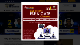 What Iesacademy.com website looked like in 2020 (3 years ago)