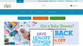 What Idealbaby.com website looked like in 2020 (3 years ago)