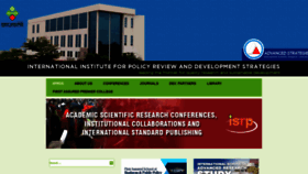 What Internationalpolicybrief.org website looked like in 2020 (3 years ago)