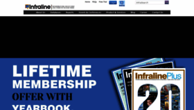What Infraline.com website looked like in 2020 (3 years ago)