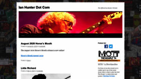 What Ianhunter.com website looked like in 2020 (3 years ago)