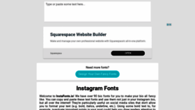 What Instafonts.io website looked like in 2020 (5 years ago)