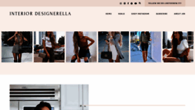 What Interiordesignerella.com website looked like in 2020 (3 years ago)