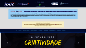 What Ipuc.edu.br website looked like in 2020 (3 years ago)