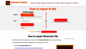 What Illustrator.repair website looked like in 2020 (3 years ago)